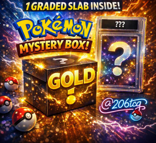 Mystery Pokémon Graded Slab Pack Gold Edition